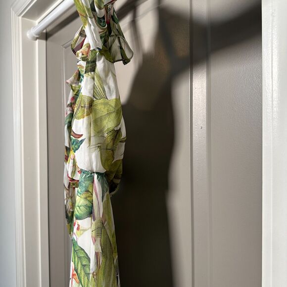 Adrianna Papell Floral Cold Shoulder Mini Dress Size 2 Spring Garden Party - Picture 4 of 11